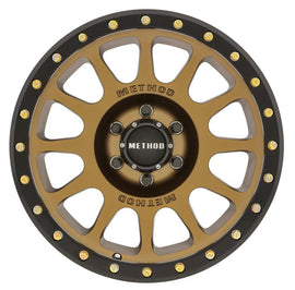 Method MR305 NV 17x8.5 0mm Offset 6x5.5 108mm CB Method Bronze/Black Street Loc Wheel - Corvette Realm