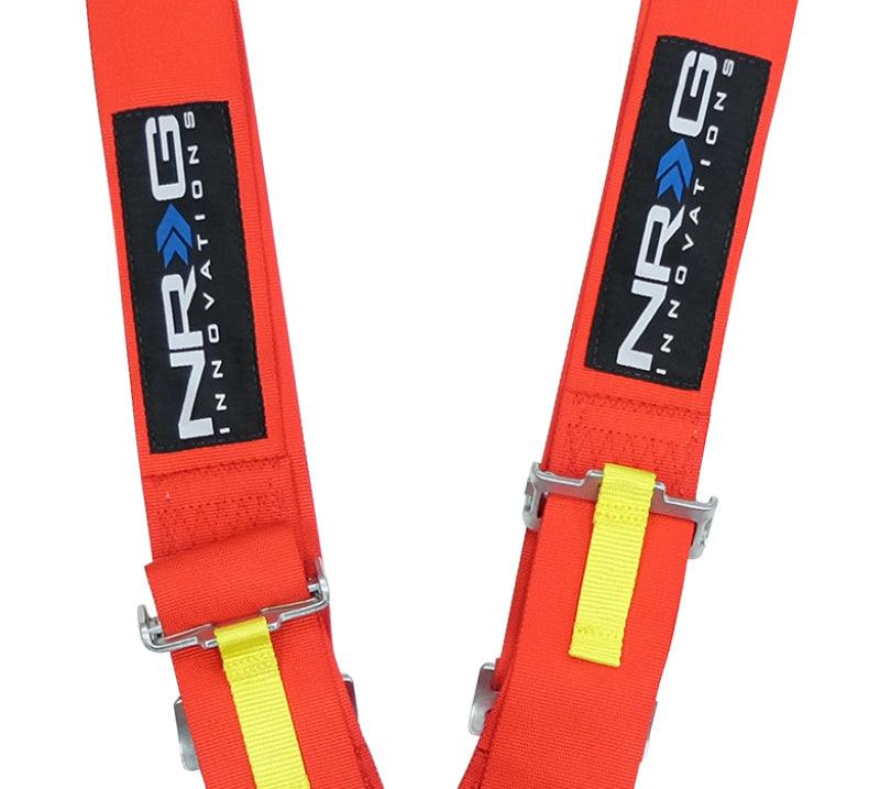 NRG SFI 16.1 5PT 3in. Seat Belt Harness / Cam Lock - Red - Corvette Realm