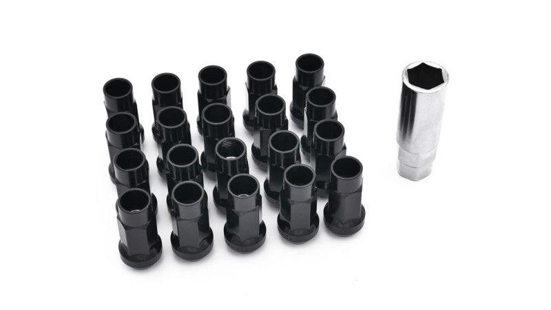 ISR Performance Steel 50mm Open Ended Lug Nuts M12x1.25 - Black - Corvette Realm