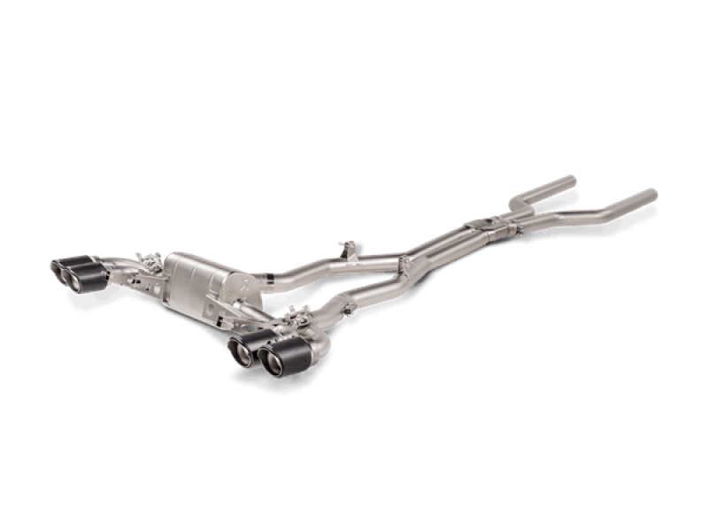 Akrapovic 2021 BMW M8/M8 Competition (F93) Evolution Line Cat Back (Titanium) w/Carbon Tips - Corvette Realm