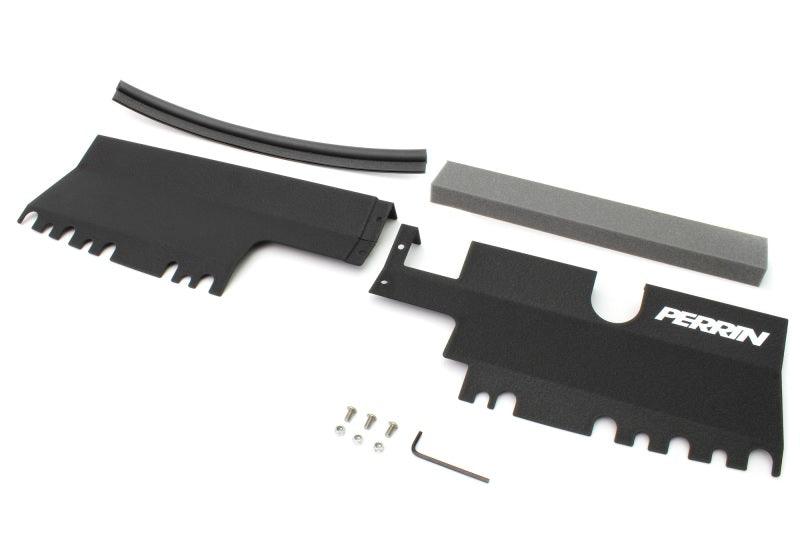 Perrin 15-21 WRX/STI Radiator Shroud (Without OEM Intake Scoop) - Black - Corvette Realm