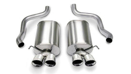 Corsa 05-08 Chevrolet Corvette C6 6.0L V8 Polished Sport Axle-Back Exhaust - Corvette Realm