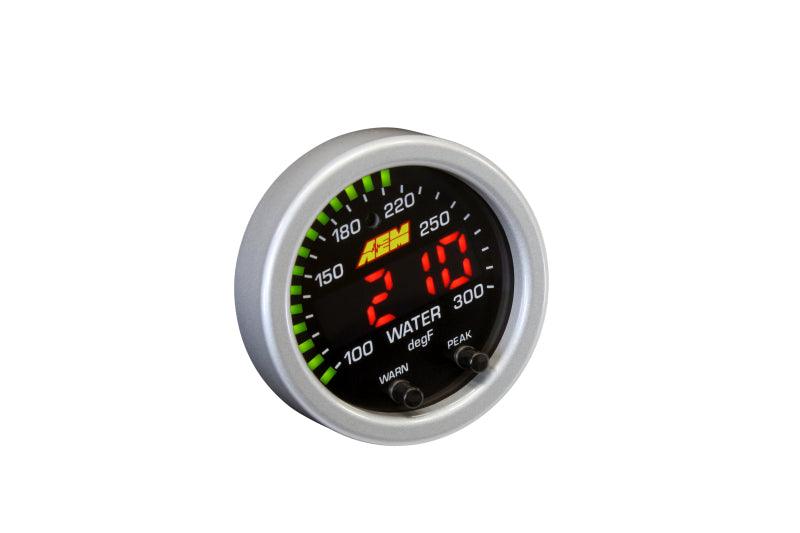 AEM X-Series Temperature 100-300F Gauge Kit (ONLY Black Bezel and Water Temp. Faceplate) - Corvette Realm