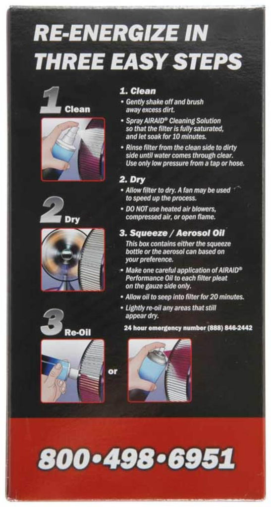 Airaid Renew Kit - 12oz Cleaner / 8oz Squeeze Oil - Corvette Realm