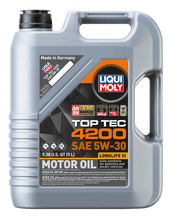 Load image into Gallery viewer, LIQUI MOLY 5L Top Tec 4200 New Generation Motor Oil SAE 5W30 - Corvette Realm