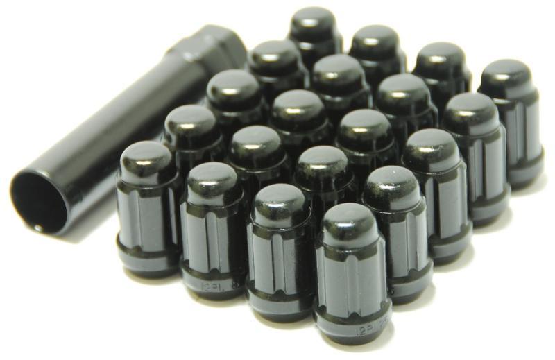 Wheel Mate Muteki Closed End Lug Nuts - Deep Black 12x1.50 - Corvette Realm