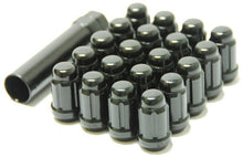 Load image into Gallery viewer, Wheel Mate Muteki Closed End Lug Nuts - Deep Black 12x1.50 - Corvette Realm