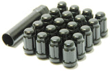 Wheel Mate Muteki Closed End Lug Nuts - Deep Black 12x1.50