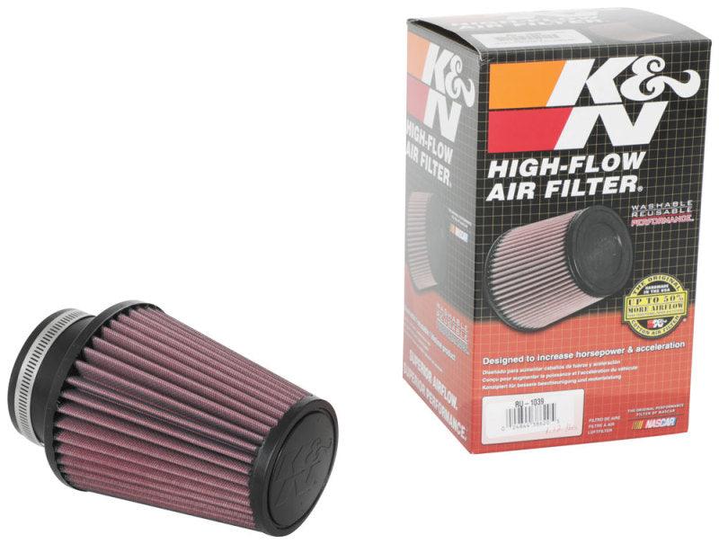 K&N Universal Clamp-On Air Filter 3in Flange ID x 5in Base OD x 3.5in Top OD x 6in Height - Corvette Realm