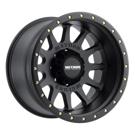 Method MR605 NV 20x10 -24mm Offset 8x6.5 121.3mm CB Matte Black Wheel - Corvette Realm