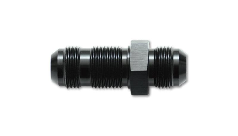 Vibrant -4AN Flare Straight Bulkhead Adapter Fitting - Aluminum - Corvette Realm
