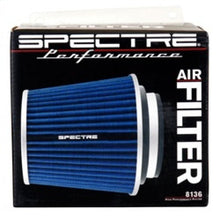 Load image into Gallery viewer, Spectre Adjustable Conical Air Filter 5-1/2in. Tall (Fits 3in. / 3-1/2in. / 4in. Tubes) - Blue - Corvette Realm