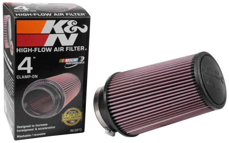 K&N Universal Rubber Filter 4inch FLG / 6inch OD-B / 4-5/8inch OD-T / 9inch H - Corvette Realm