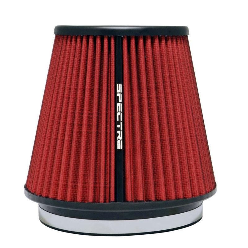 Spectre HPR Conical Air Filter 6in. Flange ID / 7.313in. Base OD / 7in. Tall - Red - Corvette Realm