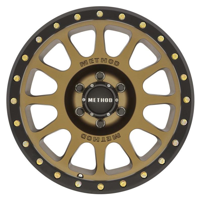 Method MR305 NV 18x9 0mm Offset 6x5.5 108mm CB Method Bronze/Black Street Loc Wheel - Corvette Realm