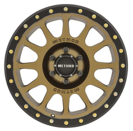 Method MR305 NV 18x9 0mm Offset 6x5.5 108mm CB Method Bronze/Black Street Loc Wheel - Corvette Realm