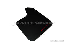 Load image into Gallery viewer, Rally Armor Universal Fit (No Hardware) Basic Black Mud Flap w/ Red Logo - Corvette Realm