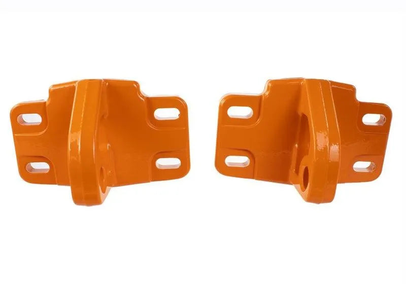 Ford Racing 2021+ Bronco Front Bumper Tow Hooks - Orange (Pair) - Corvette Realm