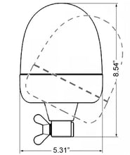 Load image into Gallery viewer, Hella Rota Compact 12V Amber Lens Beacon w/ Flexible Pole Mount - Corvette Realm