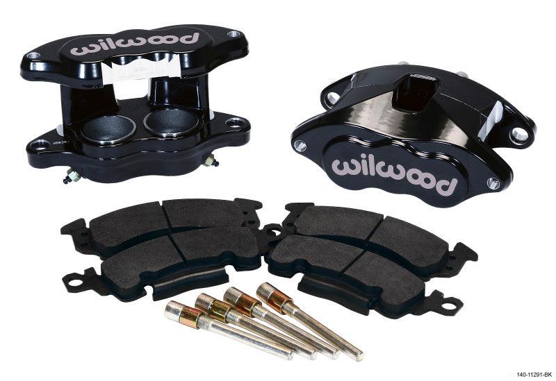 Wilwood D52 Front Caliper Kit - Black Pwdr 2.00 / 2.00in Piston 1.04in Rotor - Corvette Realm