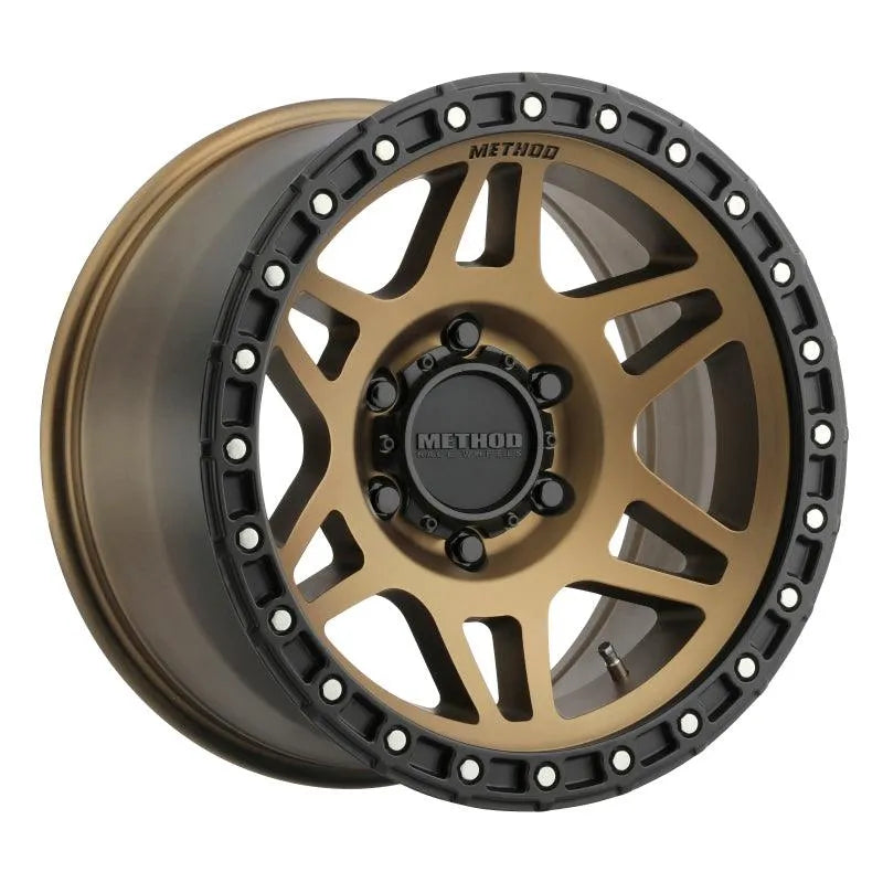 Method MR312 17x8.5 0mm Offset 6x5.5 106.25mm CB Method Bronze/Black Street Loc Wheel - Corvette Realm