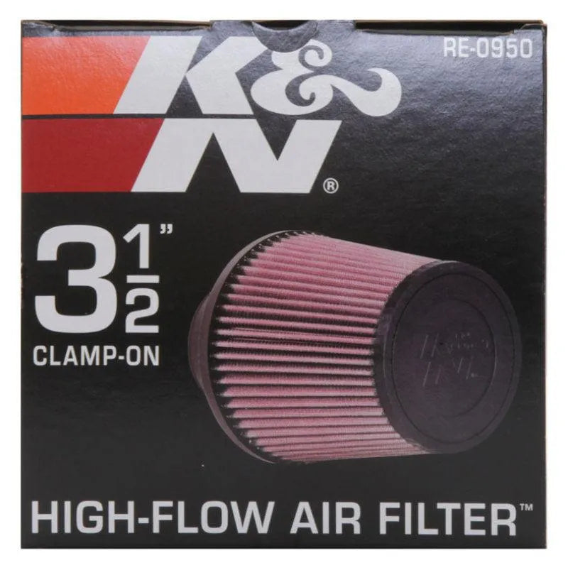 K&N Universal Rubber Filter 3 1/2inch ID FLG / 6inch Base / 4-5/8inch Top / 6inch Height - Corvette Realm