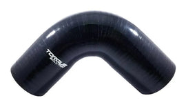 Torque Solution 90 Degree Silicone Elbow: 2.5 inch Black Universal - Corvette Realm