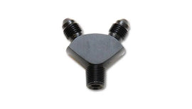 Vibrant -3AN x -3AN x 1/8in NPT Y-Adapter Fitting - Aluminum - Corvette Realm