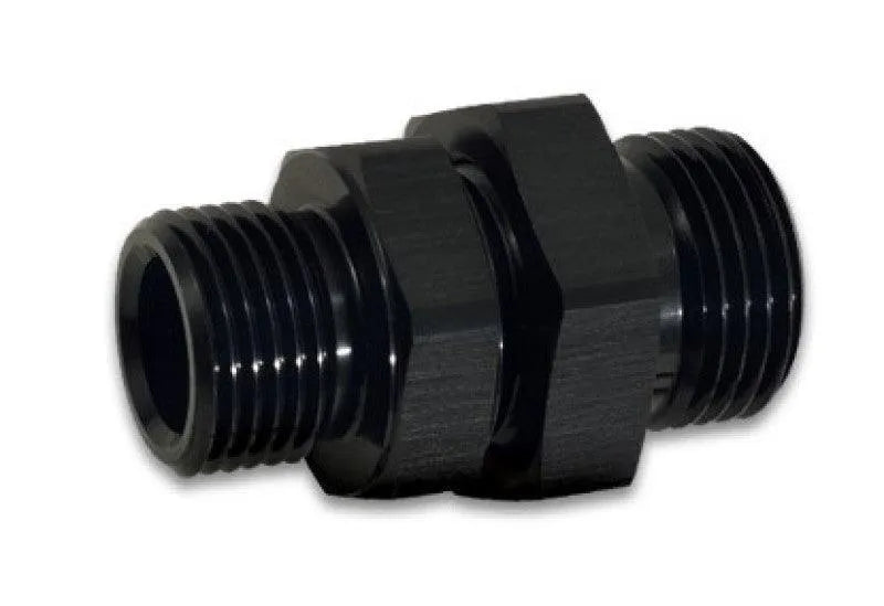 Vibrant -10AN to -8AN ORB Male to Male Union Adapter - Anodized Black - Corvette Realm