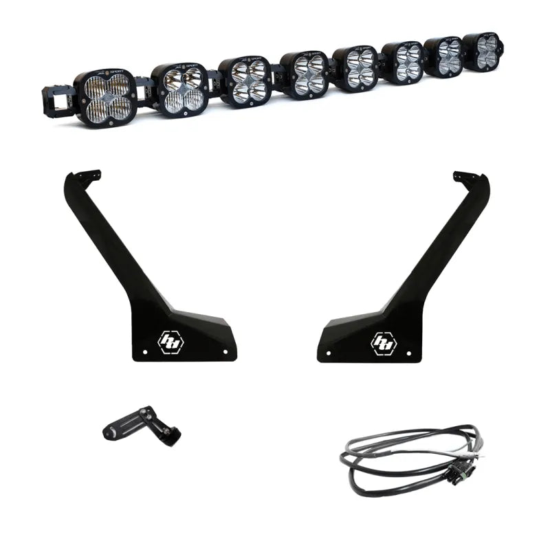 Baja Designs Jeep JL/JT Roof Bar LED Light Kit 8 XL Linkable w/ Upfitter - Corvette Realm