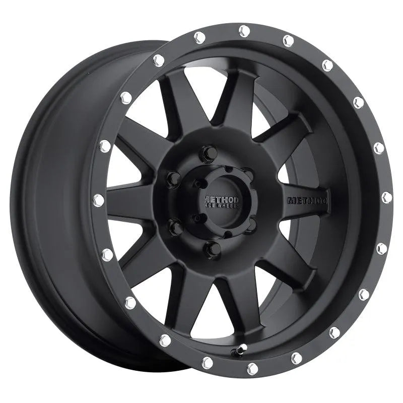 Method MR301 The Standard 17x9 -12mm Offset 6x5.5 108mm CB Matte Black Wheel - Corvette Realm